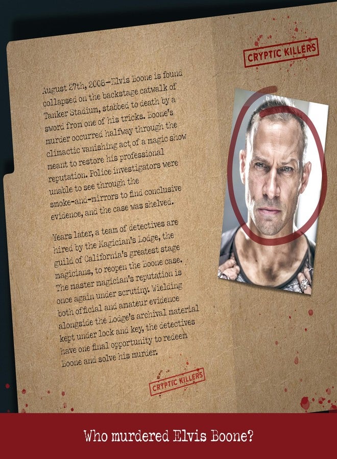 Cryptic Killers Unsolved murder mystery game - Cold Case Files Investigation Detective clues/evidence - Solve the crime - For individuals, date nights & party groups - Murder of a Magician - Image 2
